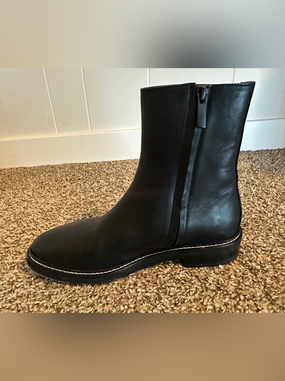 Jenni Kayne Blake Ankle Boot Black Leather Zip EU 40 US 9.5/10 - Picture 9 of 11